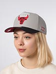 Бейсболка MITCHELL NESS арт. HP13208-CBUBKGY Chicago Bulls NBA (серый / черный)